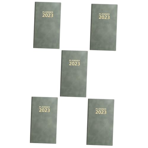 HOMSFOU 5 Stück 2023 Agenda Buch Büro Notizblock Büro Decore Notizbuch Für Männer 2023 Organizer Notizbuch Papier Zeitplan Notizbuch College Notizbuch Planer Für Männer Dekoratives Planer