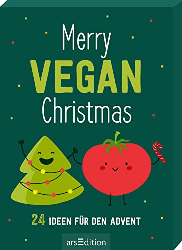 Merry Vegan Christmas: 24 Ideen für den Advent | Adventskalender-Kartenbox mit veganen Rezepten, Tipps und Ideen