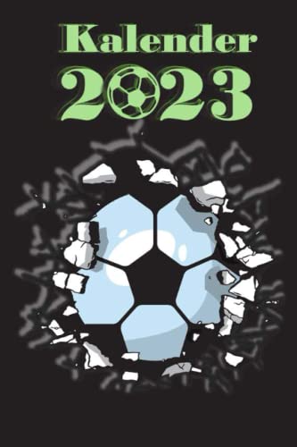 Fußballer Kalender 2023: Terminplaner mit Notizbuch für Fußballfans