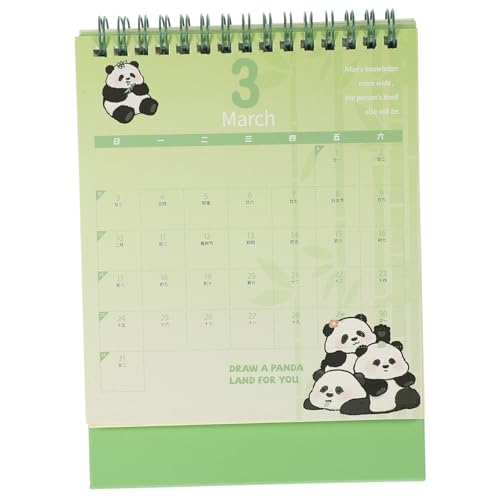 CAXUSD Büro-Tischkalender Mini-Monatskalender Stehkalender für den täglichen Gebrauch ewiger büroartikel Tischdekoration Desktop- Tragbare Monatskalenderdekoration Papier