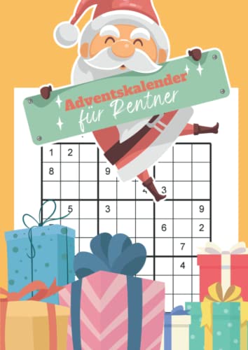 Adventskalender für Rentner: Sudoku Großdruck für Senioren - Täglich schwere Rätsel für die Adventszeit