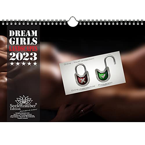Dreamgirls Landscapes DIN A4 Kalender Querformat für 2023 Erotik - Seelenzauber
