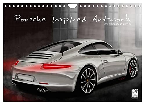 Porsche inspired Artwork by Reinhold Art´s (Wandkalender 2023 DIN A4 quer): In Digital-Painting interpretierte Porsche Fahrzeuge als Kalender (Monatskalender, 14 Seiten ) (CALVENDO Mobilitaet)
