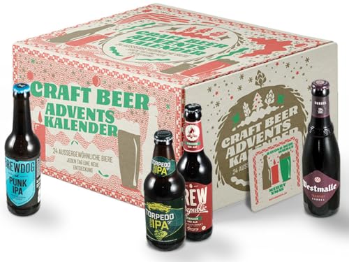 Bier Adventskalender - Craft Beer Kalender mit 24 nationalen und internationalen Top Bieren