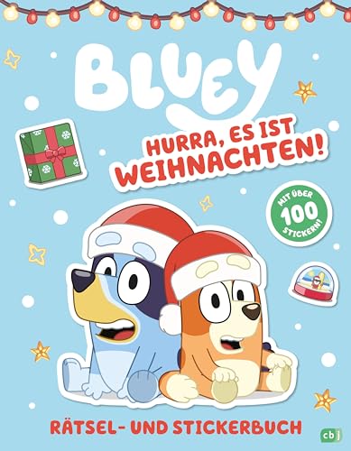 BLUEY – Hurra, es ist Weihnachten! - Rätsel- und Stickerbuch: Mit über 100 Stickern (BLUEY – Beschäftigung, Band 4)