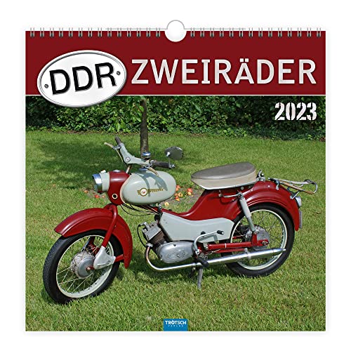 Trötsch Technikkalender DDR Zweiräder 2023: Wandkalender Technikkalender