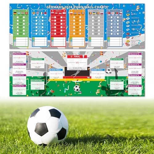 Fussball EM 2024 Spielplan Poster, Em 2024 Fußball Programm Spieltermine, EM 2024 sticker, Bar,Spieltermine, Fußball Poster