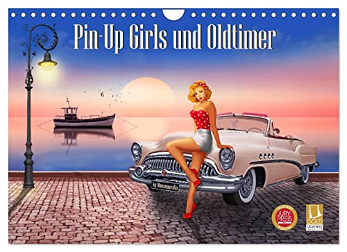 Pin-Up Girls und Oldtimer by Mausopardia (Wandkalender 2023 DIN A4 quer), Calvendo Monatskalender