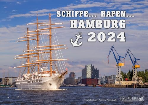 Schiffe.. Hafen.. Hamburg 2024 Hamburger Hafenkalender (A3 Kalender Quer)