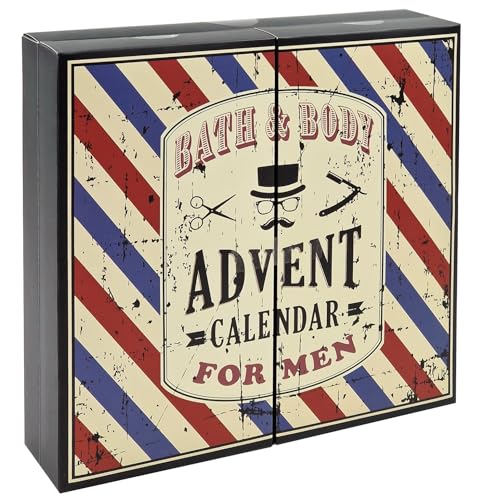 MEN BOOK Body Care Adventskalender 2023 für Männer - Körperpflege Weihnachtskalender zum Aufklappen