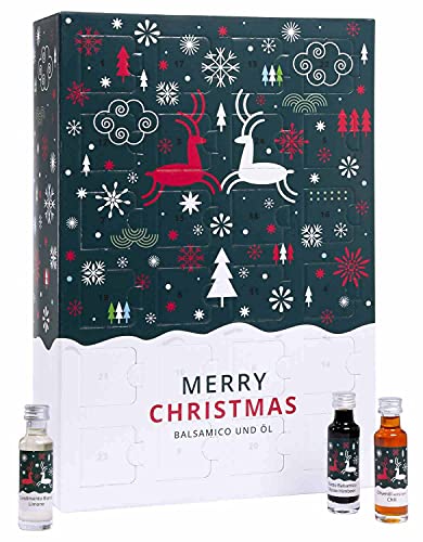 Food & Feinkost Adventskalender Essig & Öl 2023 - Balsamico & Olivenöl Gewürz-Adventskalender - Weihnachtskalender zum Kochen