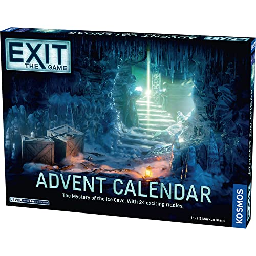 Thames & Kosmos, 693206, EXIT: Advent Calendar, The Mystery of The Ice Cave - 24 Riddles to Solve, 3D Rooms to Explore, Ages 10+