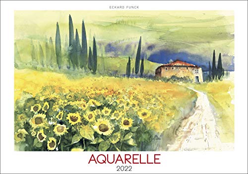 Aquarelle 2022 - Bildkalender 48,5x34 cm - einzigartige Aquarellkunst - Malerei - Kunstkalender - Wandkalender - Wandplaner - Alpha Edition