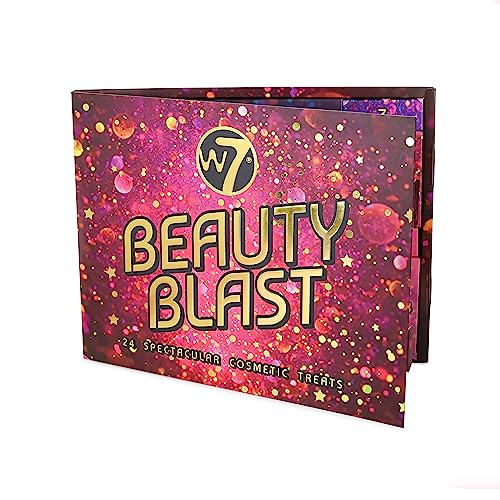W7 Beauty Blast Adventskalender 2023-24 einzeln verpackte, hochwertige Makeup- und Kosmetiküberraschungen zu Weihnachten - Frei von Tierversuchen, Weihnachtsgeschenke für Teenager und Mädchen