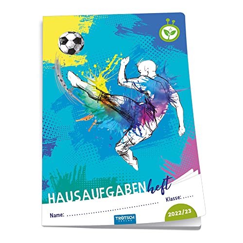 Trötsch Jahresbezogenes Hausaufgabenheft Grundschule Fussball 2022/2023: Planer Schülerkalender Hausaufgabenheft Timer für die Grundschule (Hausaufgabenheft: jahresbezogen)