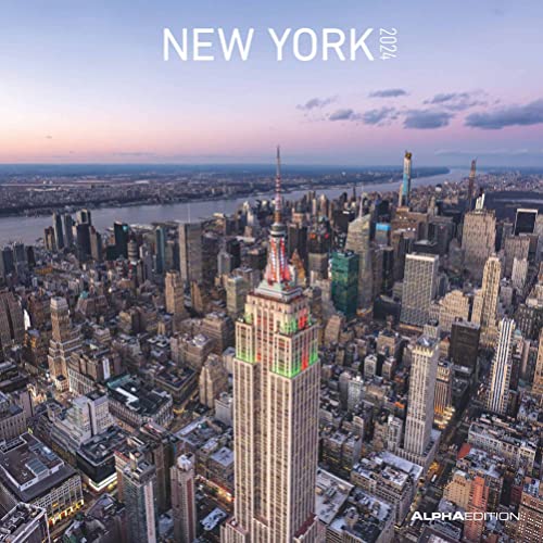 New York 2024 - Broschürenkalender 30x30 cm (30x60 geöffnet) - Kalender mit Platz für Notizen - Bildkalender - Wandplaner - Wandkalender