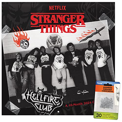 Netflix Stranger Things Wandkalender 2024 & Pinnnadeln