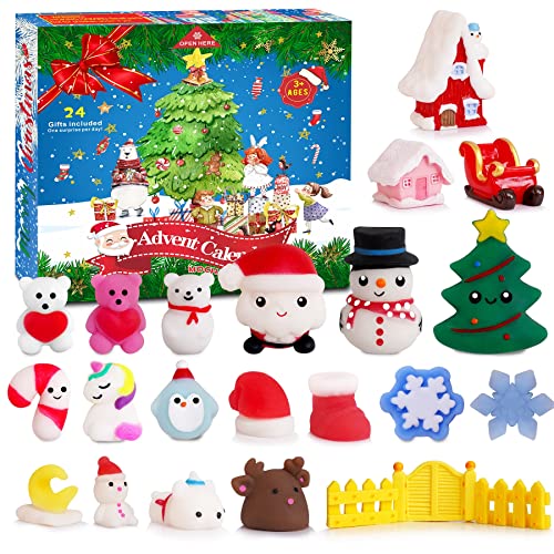Adventskalender 2022, ANOTION Kinder Weihnachten Adventskalender Countdown Kalender Spielzeug Überraschungsgeschenk für Jungen Kinder Teens