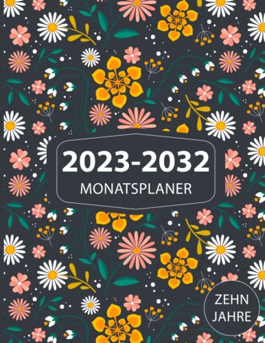 10 Jahre Monatlicher Zeitplan 2023-2032: Mit einem großen Kalender, 120 Monatsplänen und einer Jahresübersicht können sowohl Männer als auch Frauen ... 282 Seiten mit einem '8,5x11' Zoll Paperback.