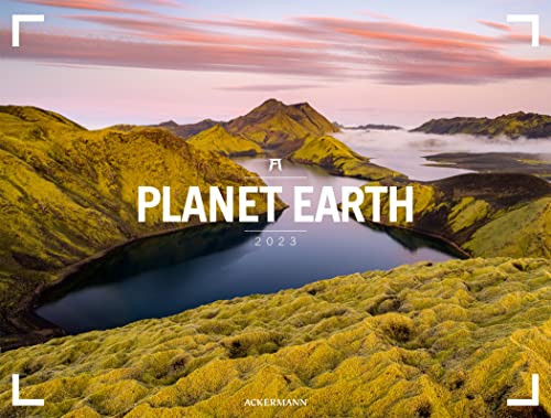 Planet Earth - Ackermann Gallery Kalender 2023, Wandkalender im Querformat (66x50 cm), Großformat, Hochwertiger Panorama-Kalender Natur und Landschaft