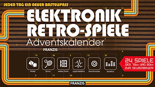 FRANZIS Elektronik-Retro-Spiele-Adventskalender 2018 | 24 Spiele der 70er und 80er zum Selberbauen | Jeden Tag ein neuer Bastelspaß | Ab 14 Jahren