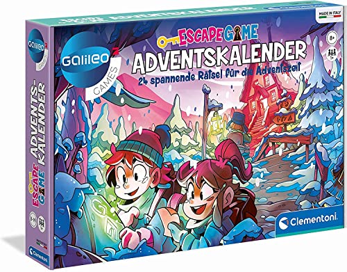 Galileo Escape Game Adventskalender 2024 - Weihnachtskalender mit spannenden Rätseln - 24x Rätselspaß für Kinder ab 8 Jahren, 59251 von Clementoni