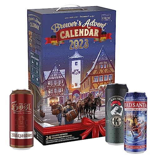 KALEA Bier Adventskalender 2023, deutsche Biere in der Dose 0.5l, Biergeschenk zur Vorweihnachtszeit